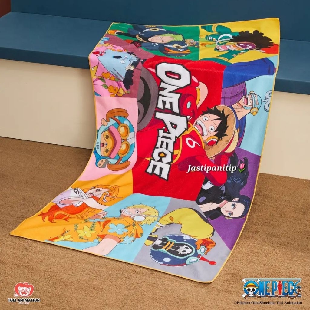 Jastip Miniso x One piece egghead Handuk Towel One Piece Crew Full Team