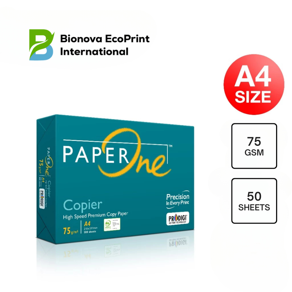 

PaperOne A4 75gsm/gram - 50 Lembar