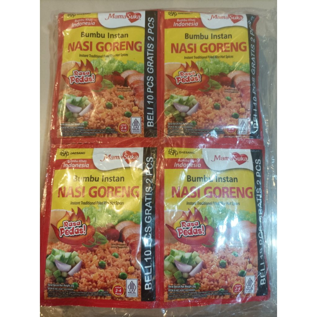 

Mamasuka Bumbu Instan Nasi Goreng 20 gr (6 Pcs)