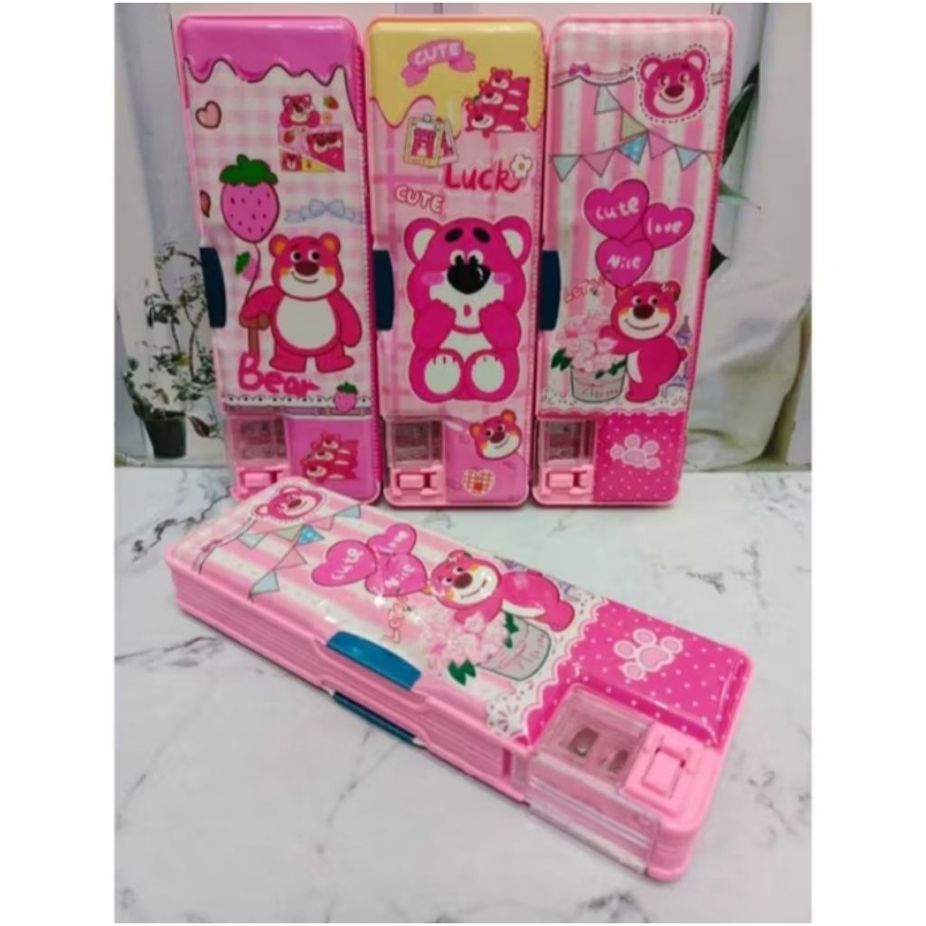 

Tempat Pensil Kotak pensil Lotso beruang Pencil Case dua Sisi