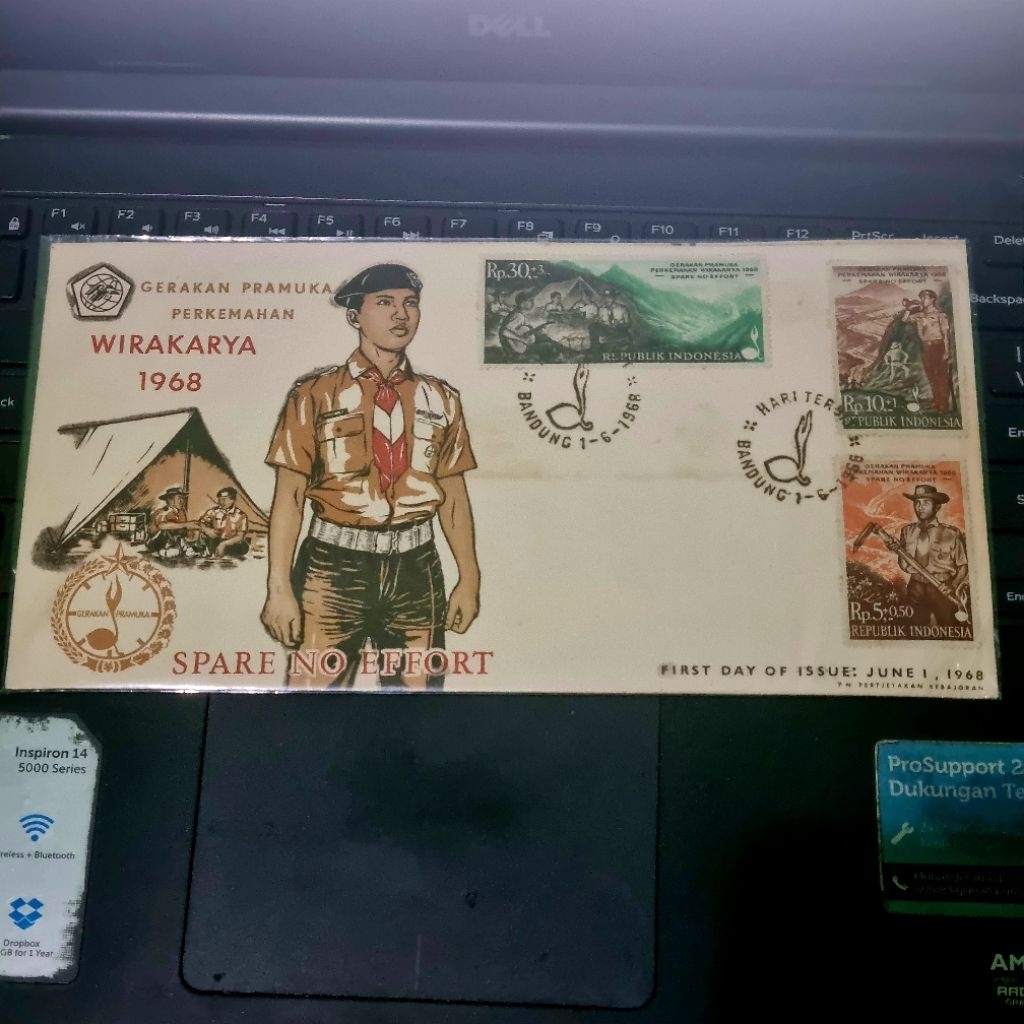 

Langka Prangko Perangko Sampul Peringatan Perkemahan Wirakarya 1968