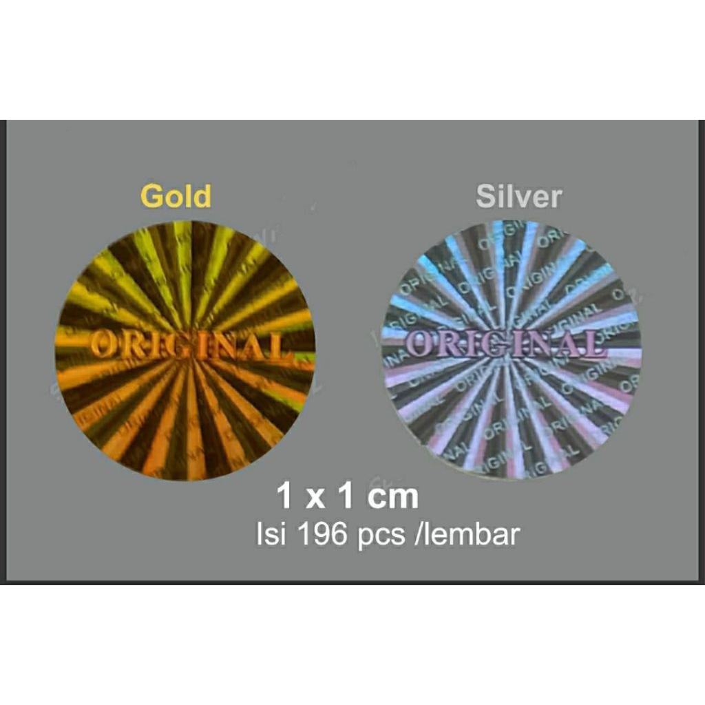 

stiker hologram original 1cm