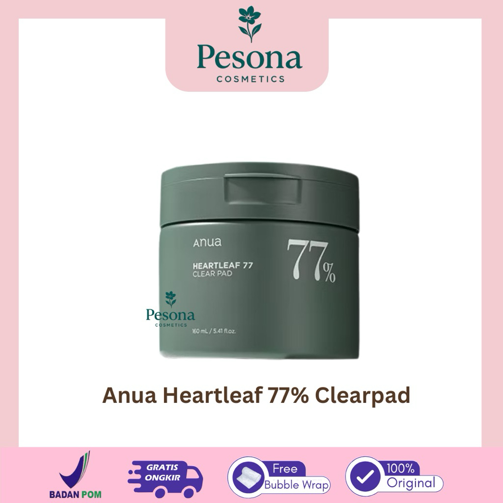 Anua Heartleaf 77% Clear Pad - Anua Heartleaf Clear Pad - Soothing Toner Pad - PHA Toner Pad Eksfoli