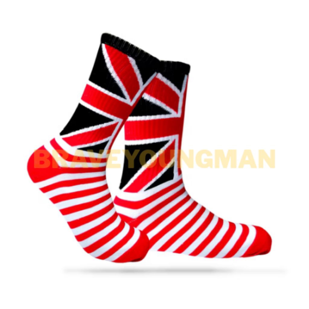 KAOS KAKI INGGRIS | KAOS KAKI MOTIF | KAOS KAKI PRIA | BRAVEYOUNGMAN