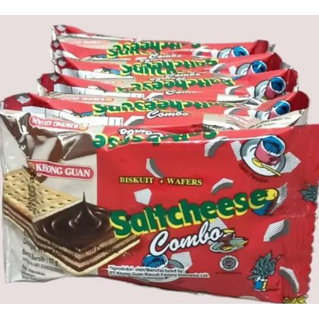 

( per pack) saltcheese combo 1 pack isi 10 bungkus x 17gram..