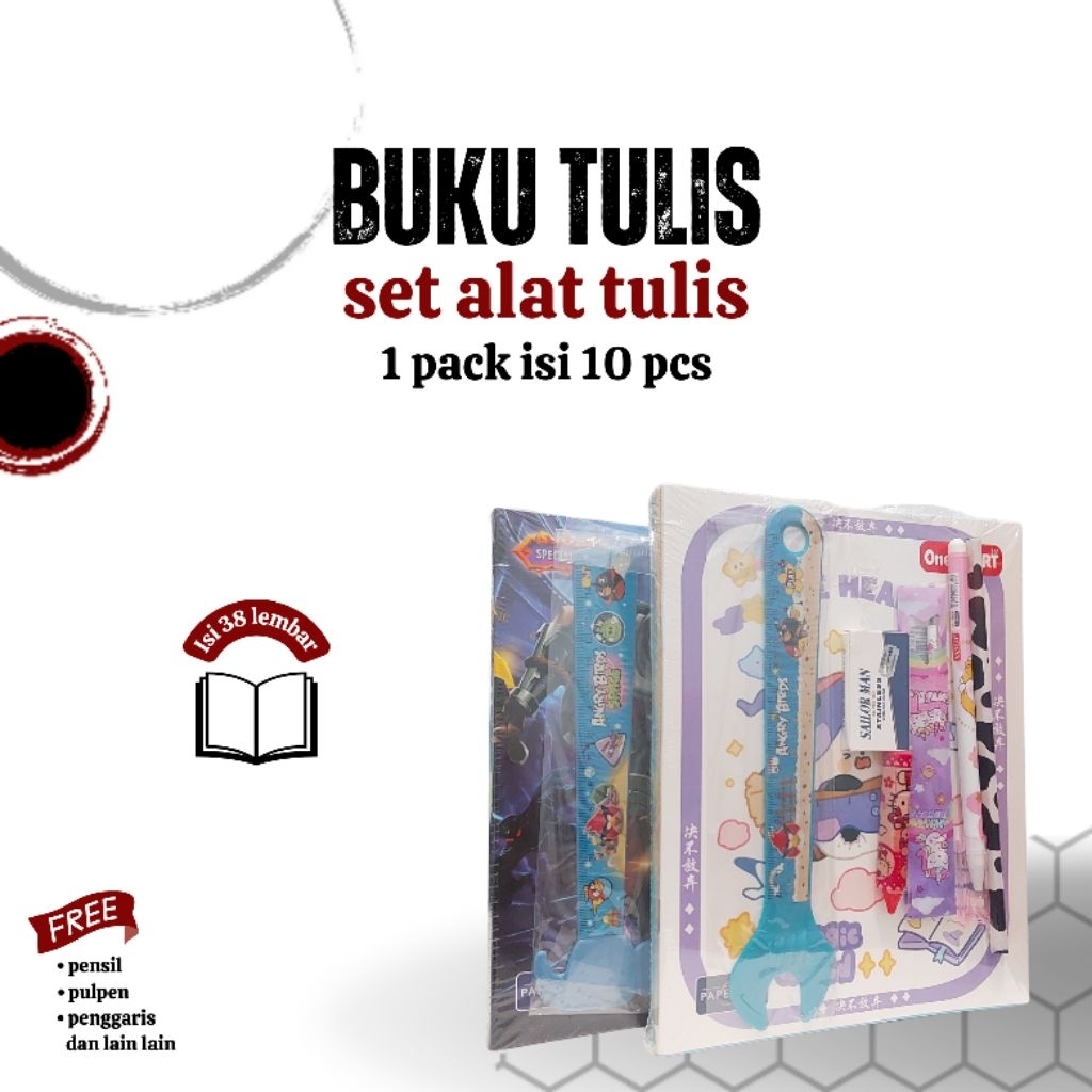 

Buku tulis set alat tulis - buku paket isi 38 lembar - buku tulis sekolah