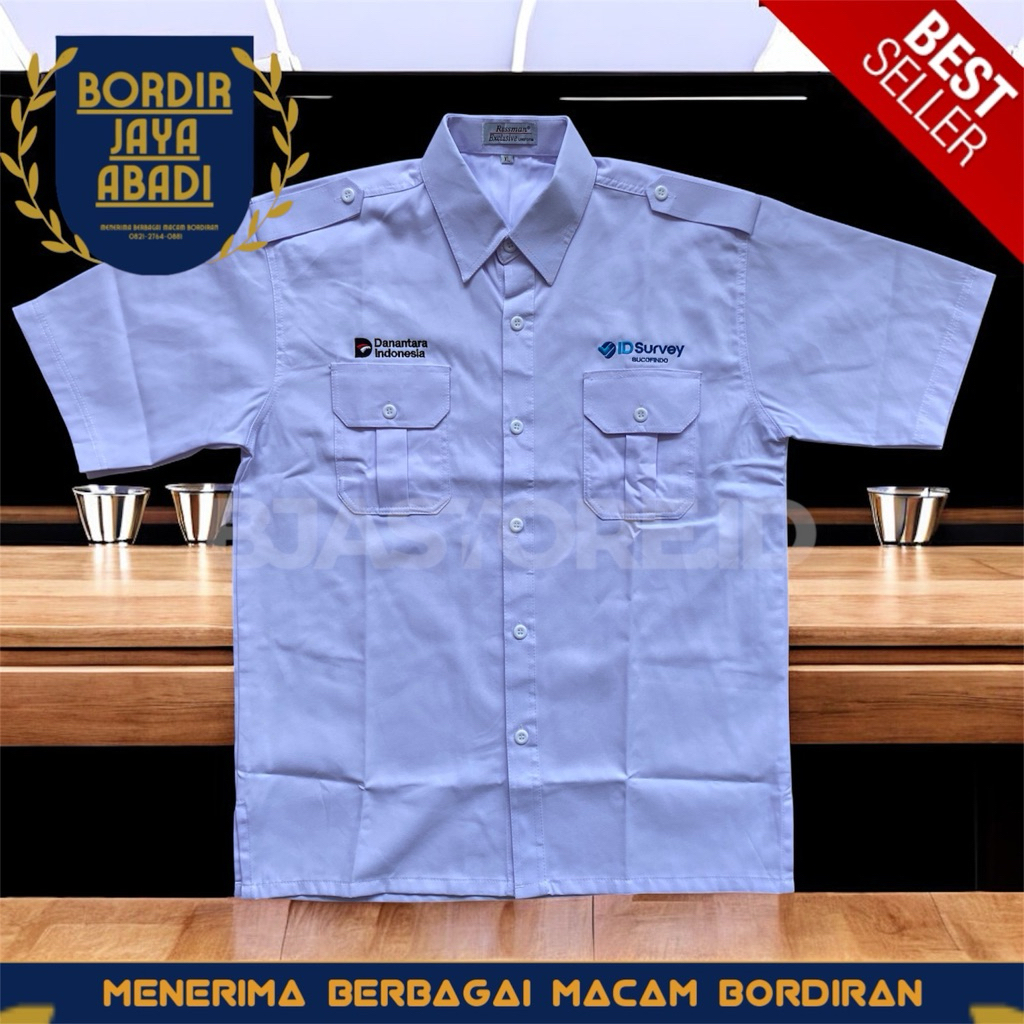 Kemeja Id Survey Sucofindo Danantara Indonesia Terbaru K2 Putih