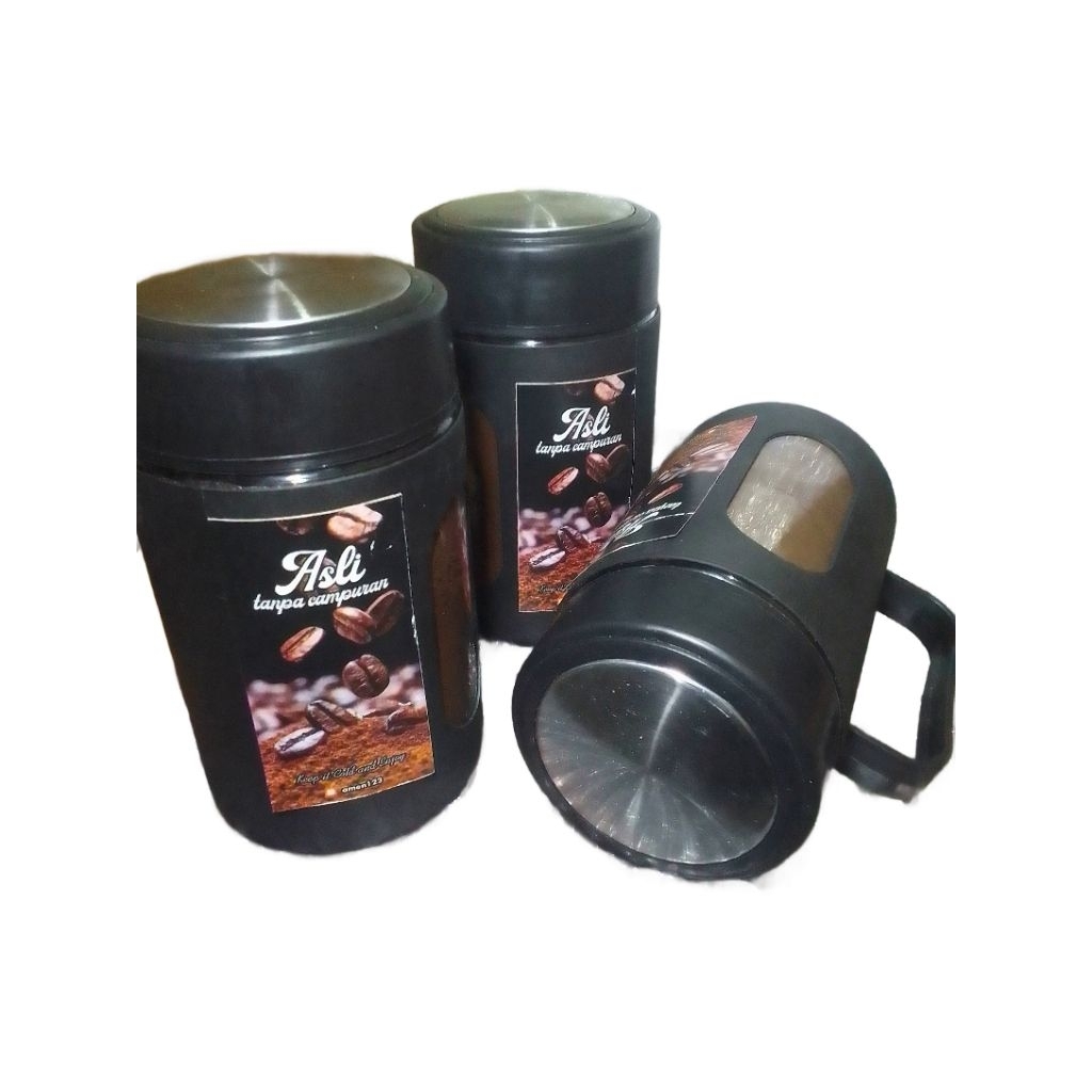 

Kopi bubuk ,tanpa campuran Kemasan dalam cangkir kaca 200gram rasanya enak teksturnya lembut tersedia di biji kopi sanrai atao di gudang kopi murni kopi ini Cocok buat habis MAKAN DAN &Minum> Minuman>KOPi produk kopi dalam bentuk KOPI GILIng ,AAA