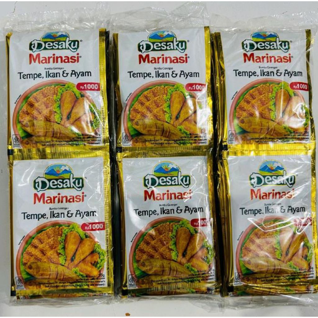 

Bumbu Desaku Marinasi 1 renceng isi 12 sachet