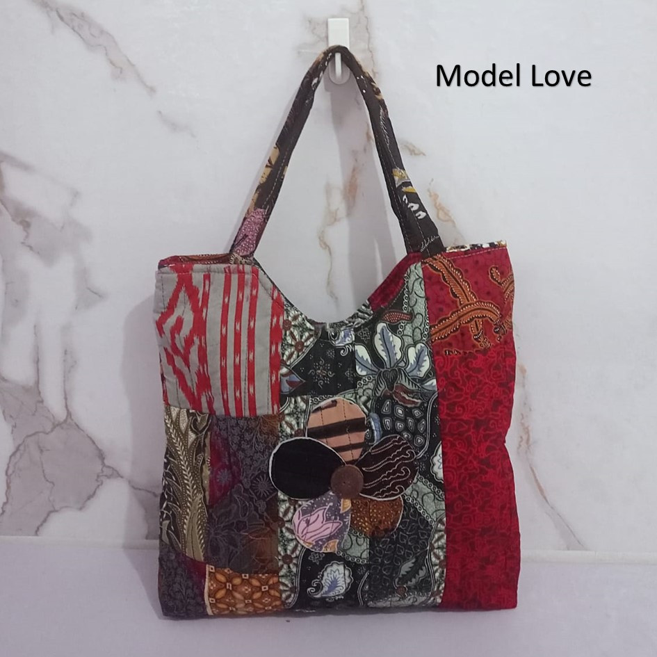 Tas Batik Totebag Batik Tas Jogja Model Love Djogjabook