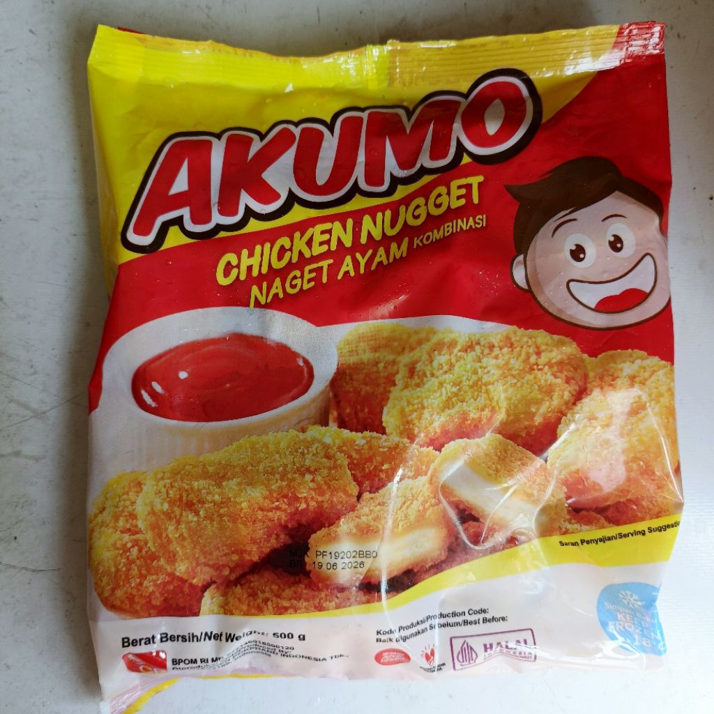

Akumo chicken nugget 500gr naget ayam kombinasi
