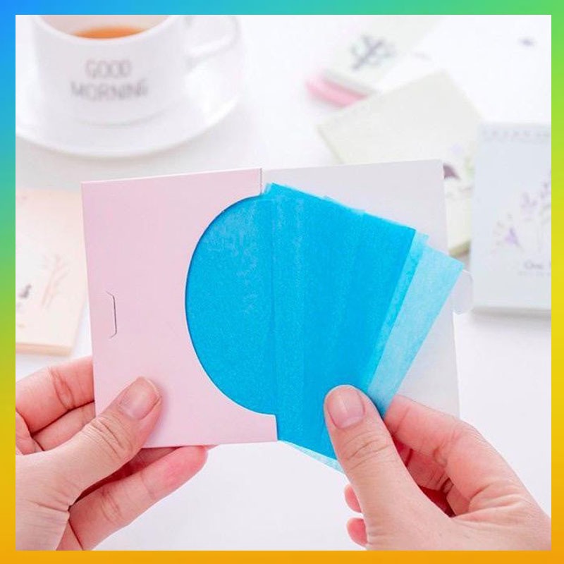 Kertas Linen Tissue Penyerap Minyak Tisu Linen Muka 50 Pcs / Tisu Serap Minyak Oil Control Film Meny