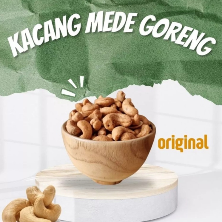 

Cemilan Kacang Mede Matang Mete Goreng Mente Mateng Murah 1/2 kg