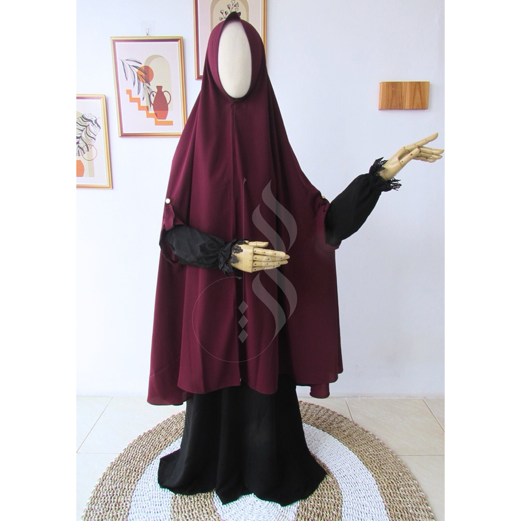 Khimar JASMINE - Khimar Bolong Tangan Kancing (Fortaleza)
