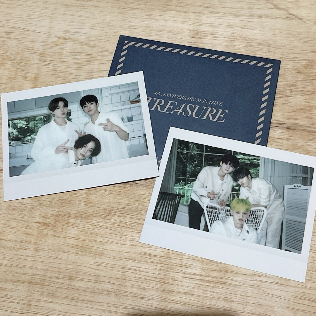 Polaroid treasure 4th anniversary ASAHI JUNGHWAN JEONGWOO YOSHI HYUNSUK JAEHYUK