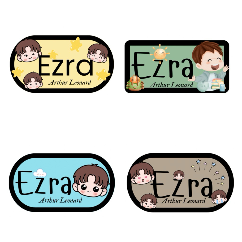 

Custom sticker waterproff cute boy 01