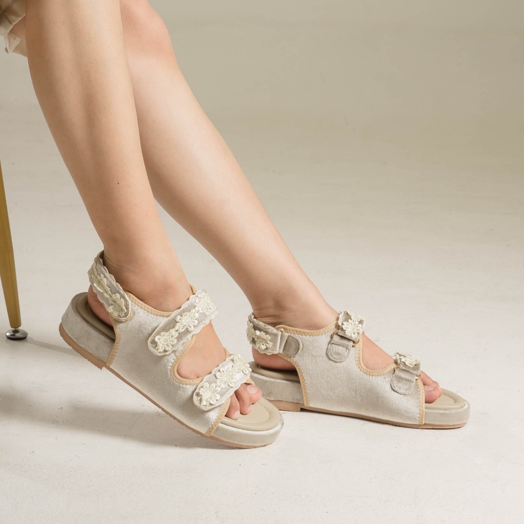 Dianable - Kana Cream Platform Sandal Wanita