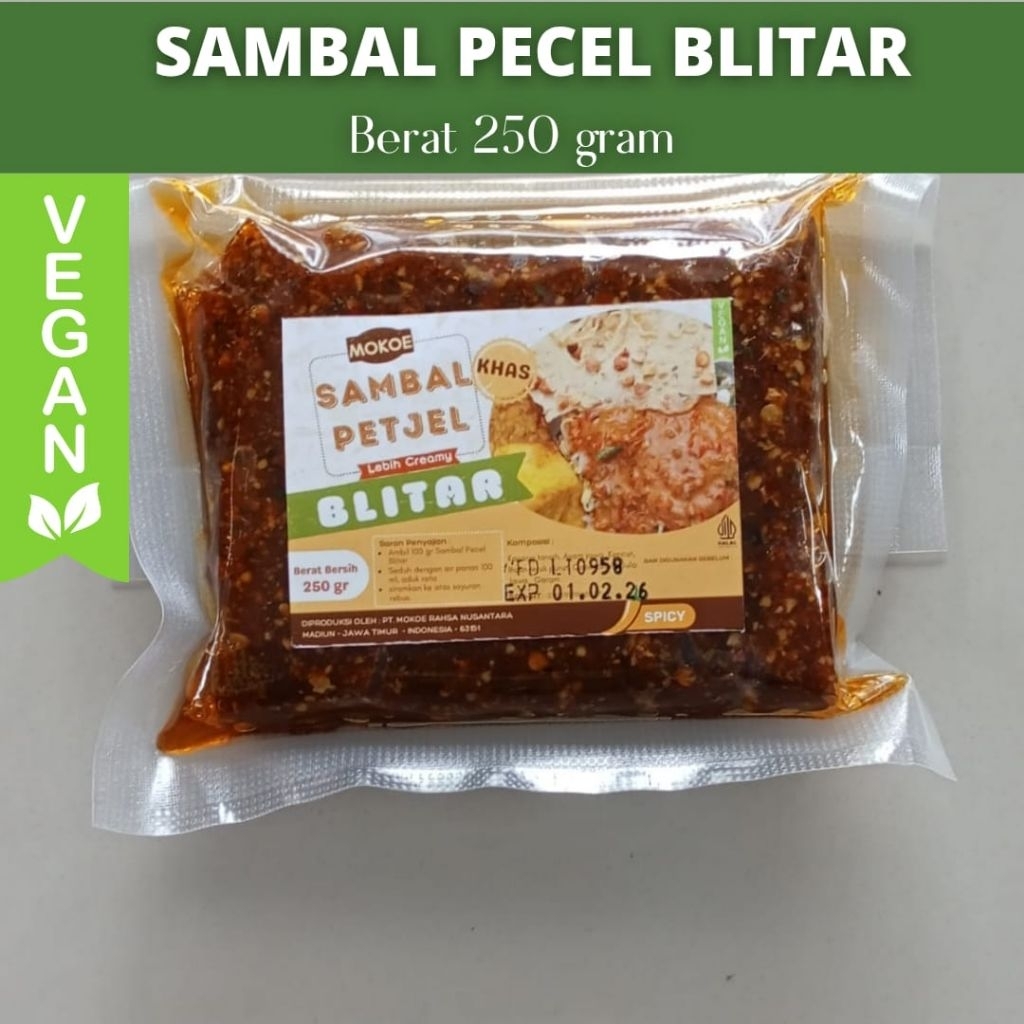 

Sambel Pecel VEGAN Blitar 250gram