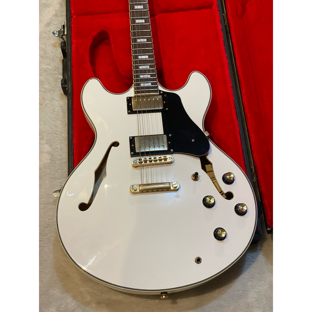 Sire H7 Larry Carlton  Semi hollow White