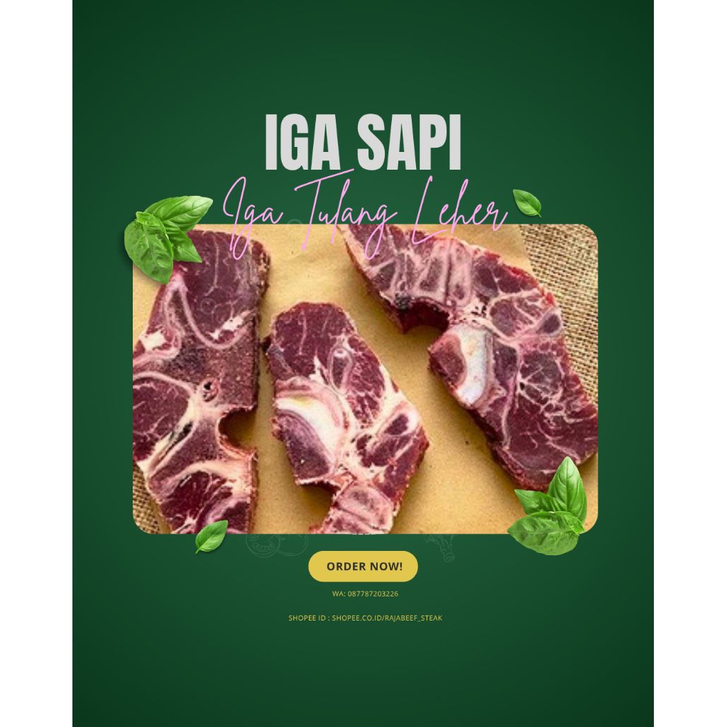 

Iga Sapi Tulang Leher