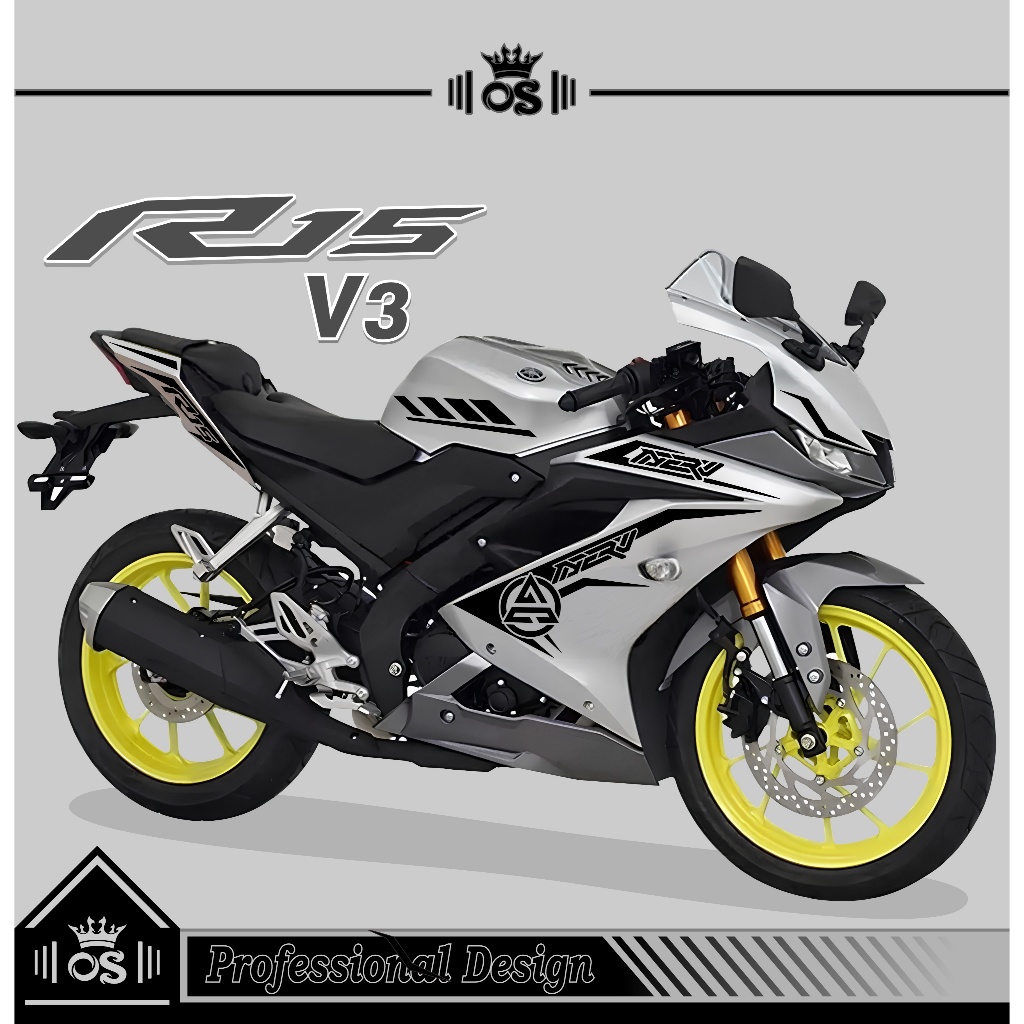 STRIPING R15 V3 / MTF 28 / STIKER CUTTING / STIKER MOTOR R15 / STIKER YAMAHA R15 V3/ STIKER / KEREN