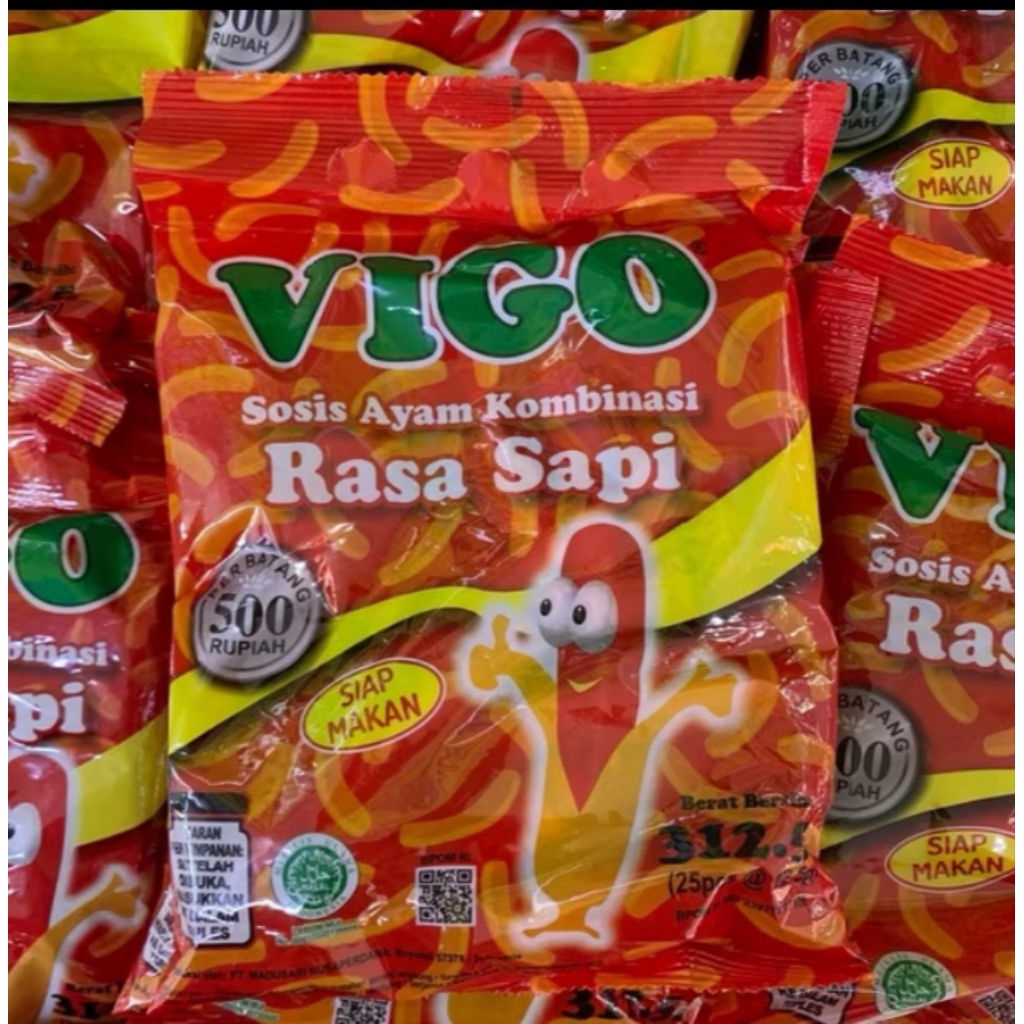 

ISI 25 Vigo Sosis Rasa Sapi 312.5gr