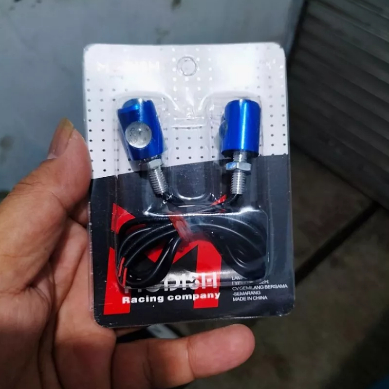 LME9 - Lampu Mata Elang LED Lampu Kolong Motor Sein LED 2 Sisi Sorot Cahaya LED Variasi Baut