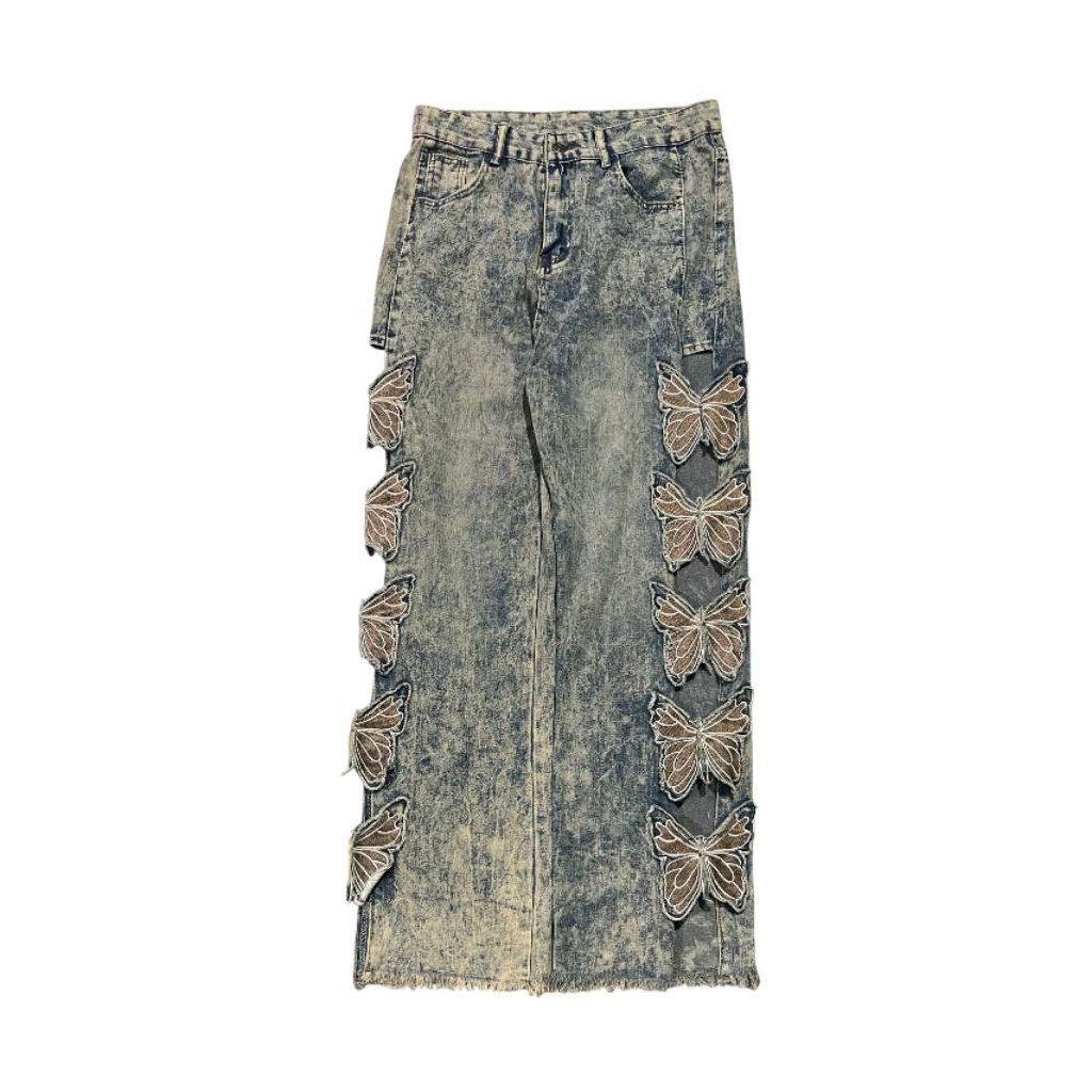 Longpants butterfly y2k depopy2k gothic goth cop copine cottagecore fairycore coquette gothic goth p