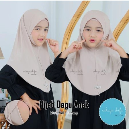 jilbab anak jersey dagu/ jilbab anak umur 1-5 tahun