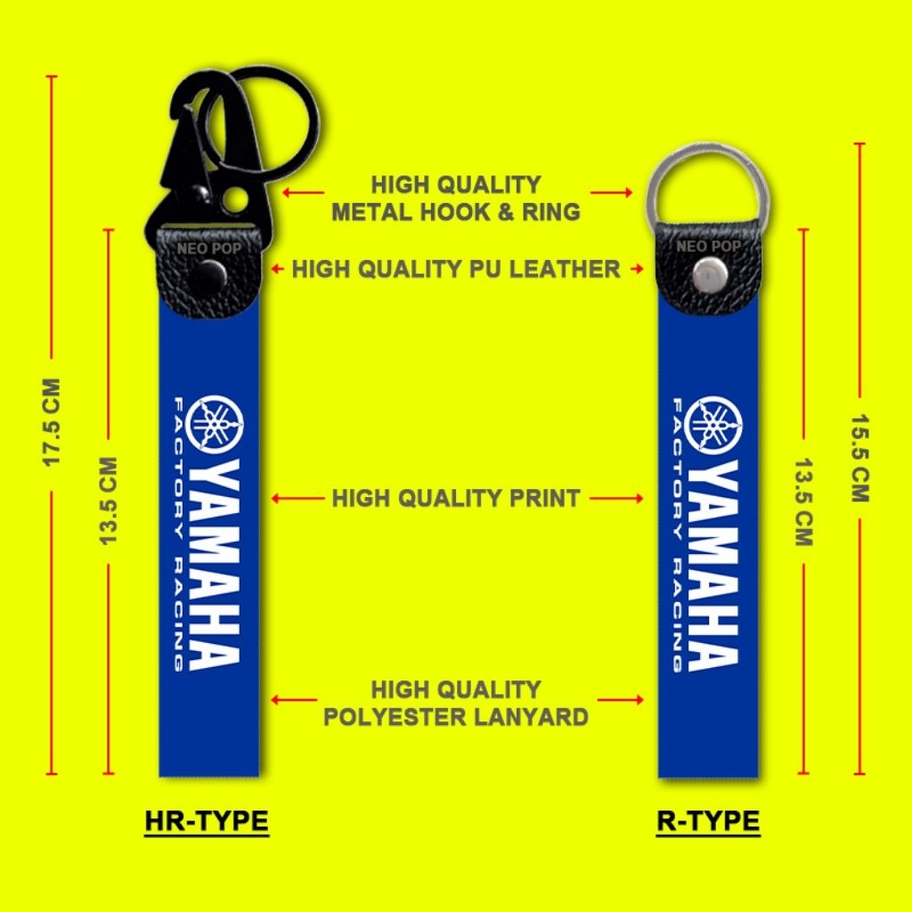 HIGH QUALITY GANTUNGAN KUNCI YAMAHA KEYCHAIN MOTOR KEREN NEW LOGO