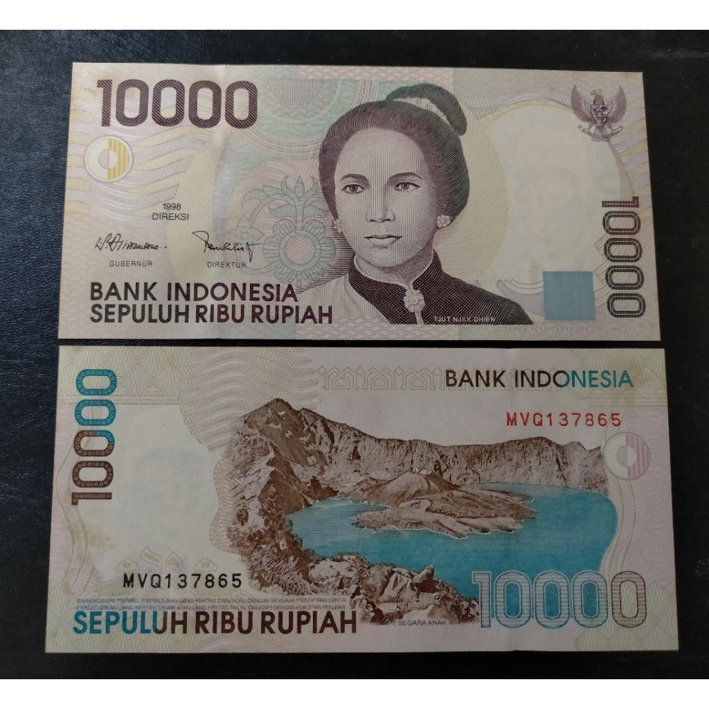 Gress/Baru uang kuno 10000 cutnyadien 1992