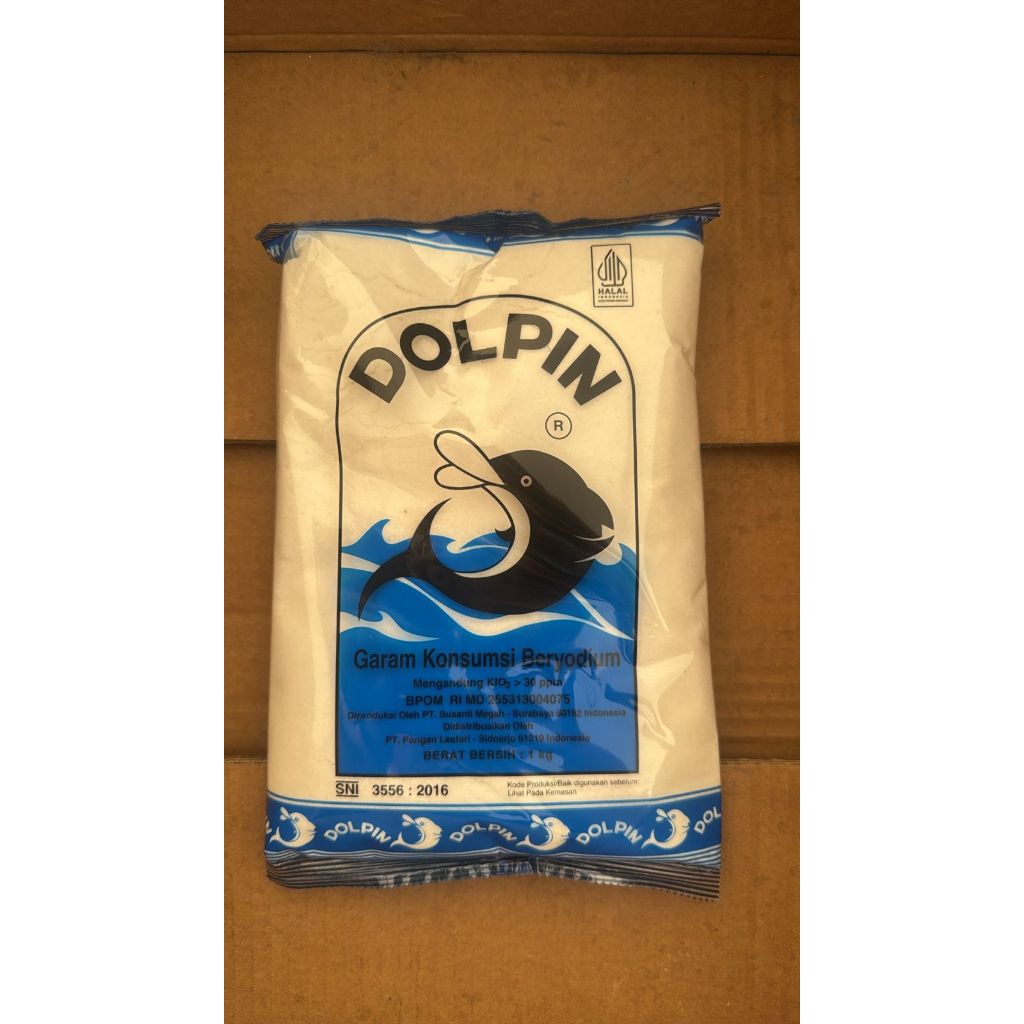 

Dolpin Garam Dapur Halus 1kg Dolpin Garam 1kg