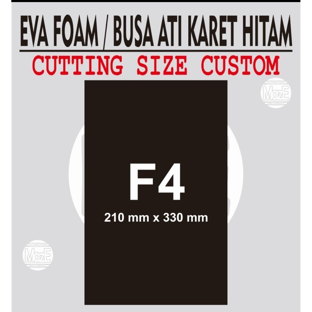 

Eva Foam Hitam Size F4 Busa Ati Karet Kotak Kertas Cutting Custom Laser Spon Lem Sponge Adhesive Tempel