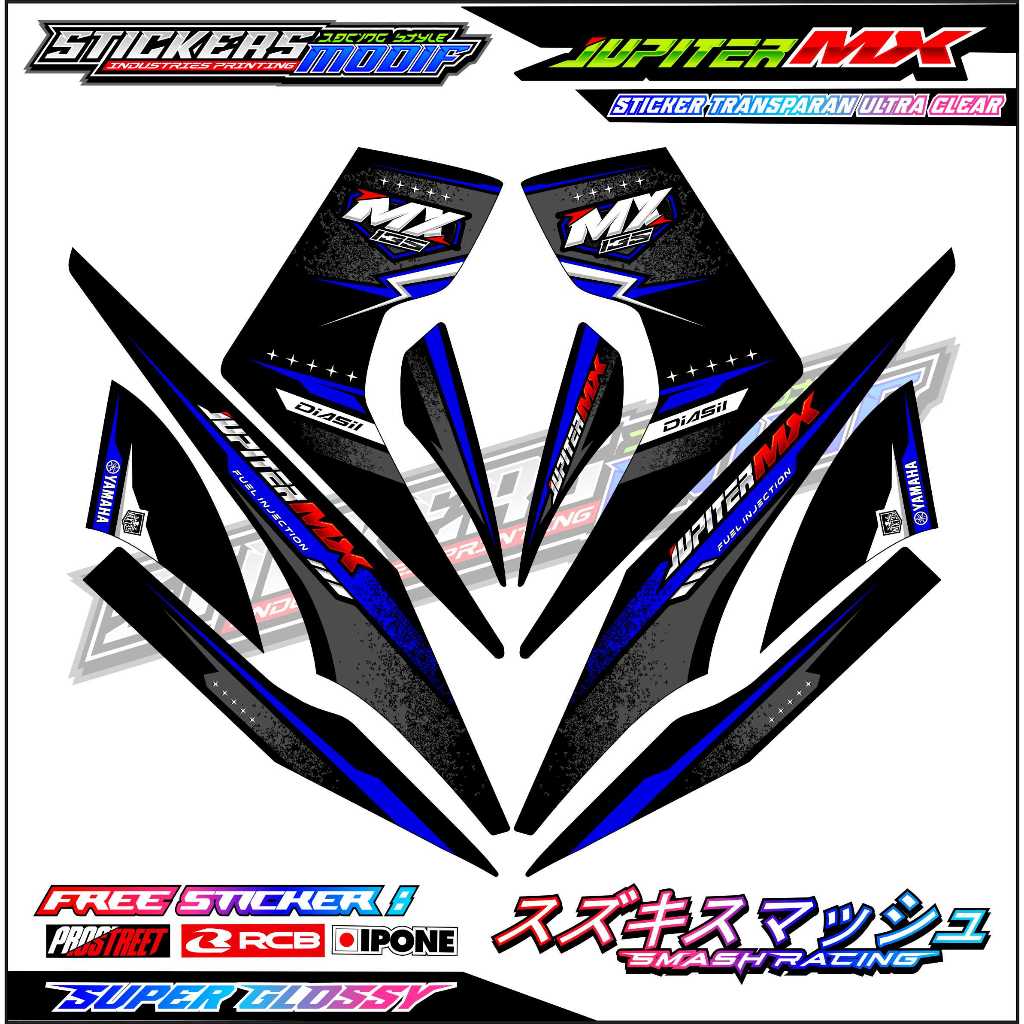STRIPING VARIASI MOTOR YAMAHA JUPITER MX OLD / STICKER LIST MOTOR VARIASI JUPITER MX LAMA