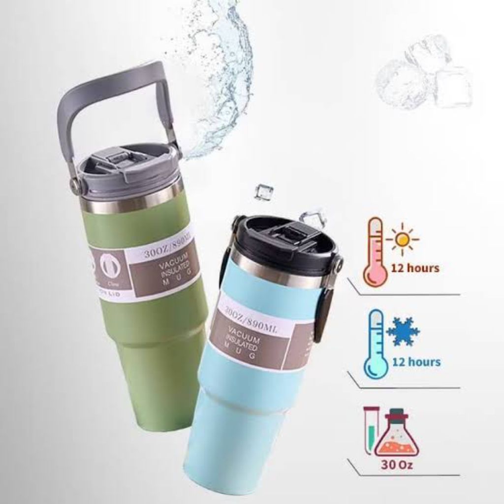 TERMOS MUG TUMBLER 900 ML PACK DUS (request warna chat)
