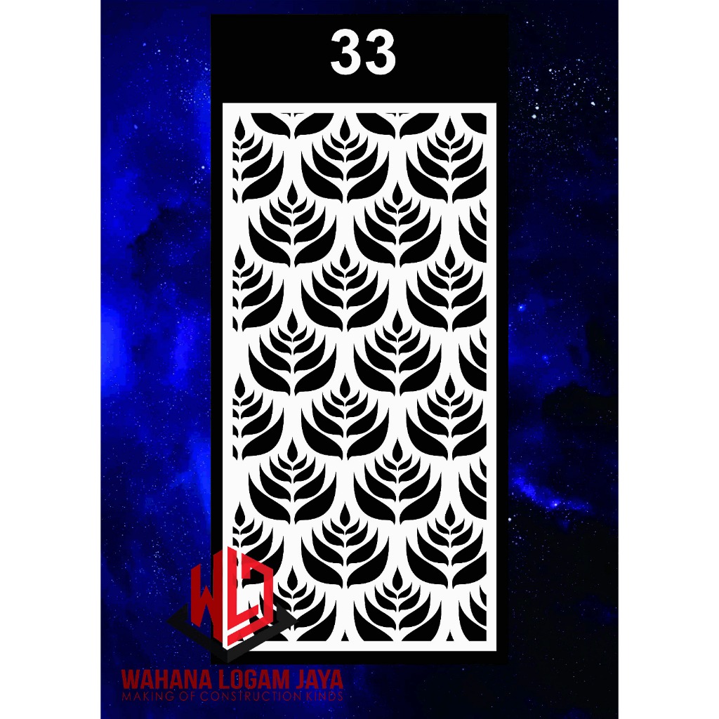 WLJ Krawangan Motif Custom | Cutting CNC Router Bahan PVC | Ornamen Rumah Minimalis Berkualitas