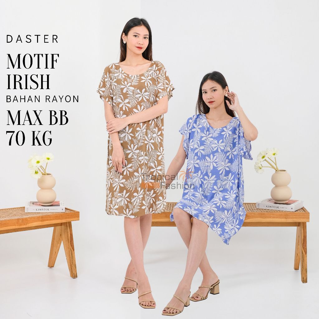 Daster Wanita Bali Motif Leopard dan Irish Bahan Rayon Premium Untuk Remaja dan Dewasa Termurah Dan 