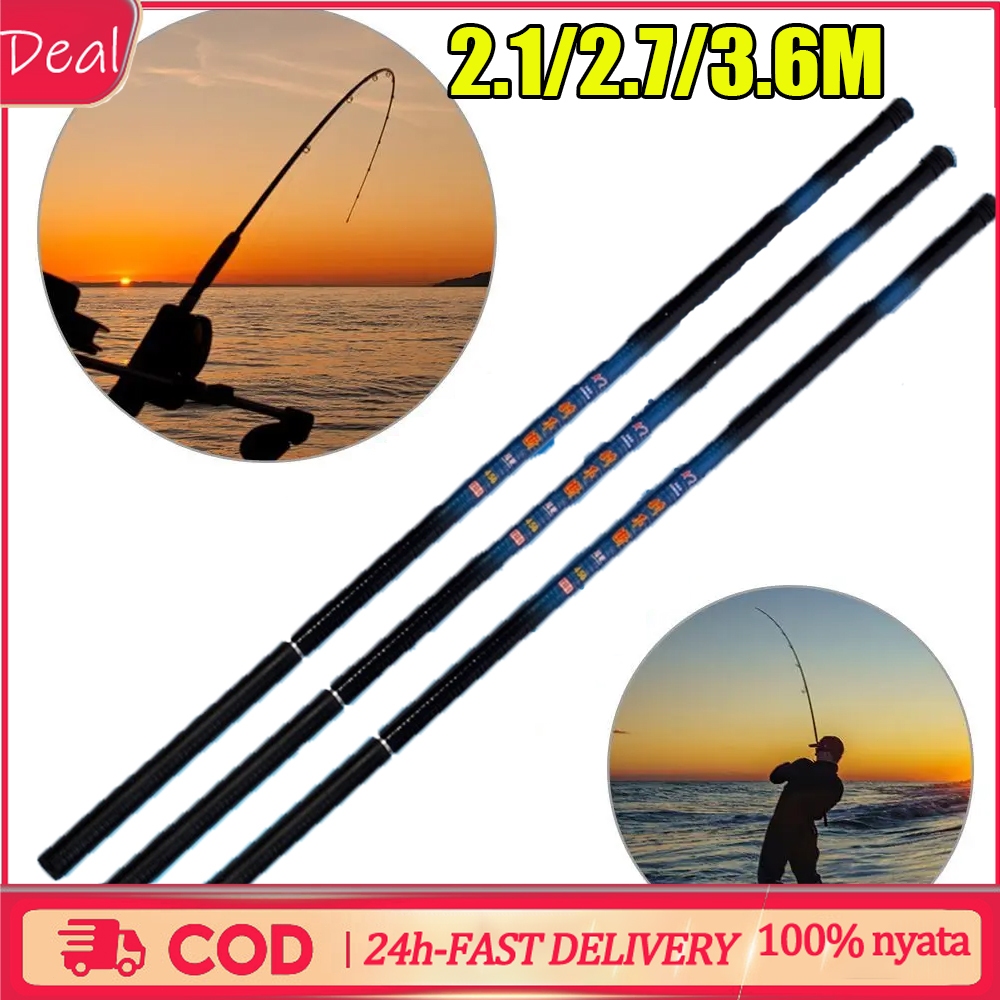Tegek  Hantu Tua Joran Pancing Tegek Pancing 2.1/2.7/3.6 Meter Tegek Kaku Ringan Kuat