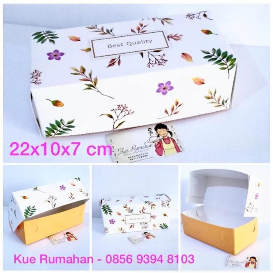 

Dus Box Bolu Gulung Ukuran 22x10x7cm Bunga Putih Best Quality - 1 Bh