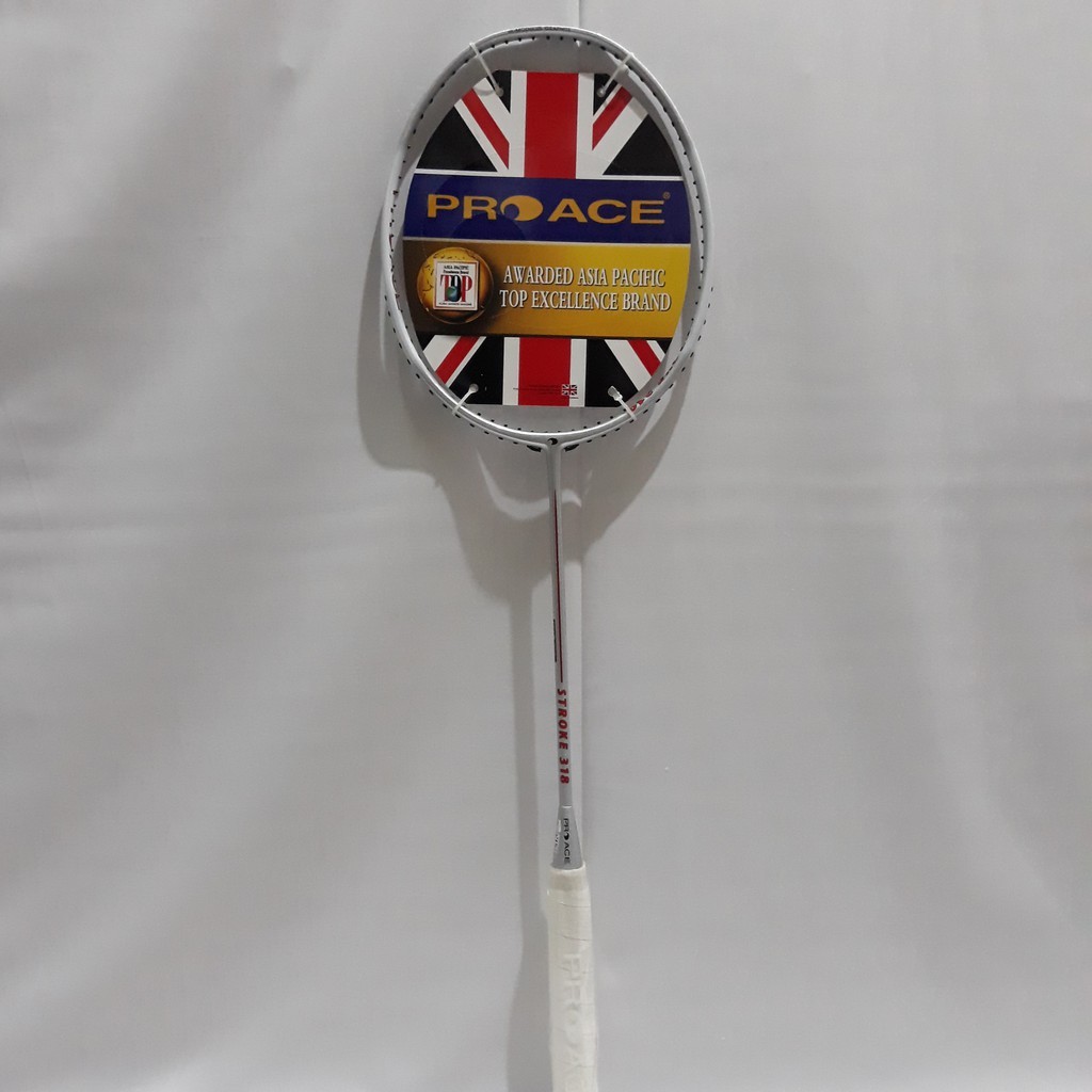 Raket Original Pro Ace Stroke 318 Bonus Komplit Badminton
