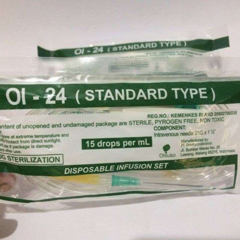 Infuset Dewasa OI-24 Otsuka / Infusion set / Selang Infus OTSUKA/pcs