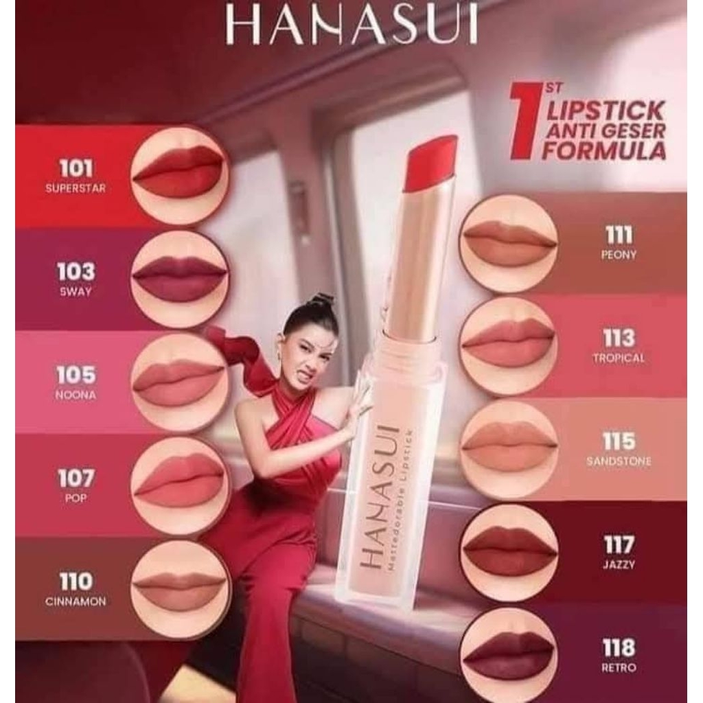 hanasui mattedorable lipstik