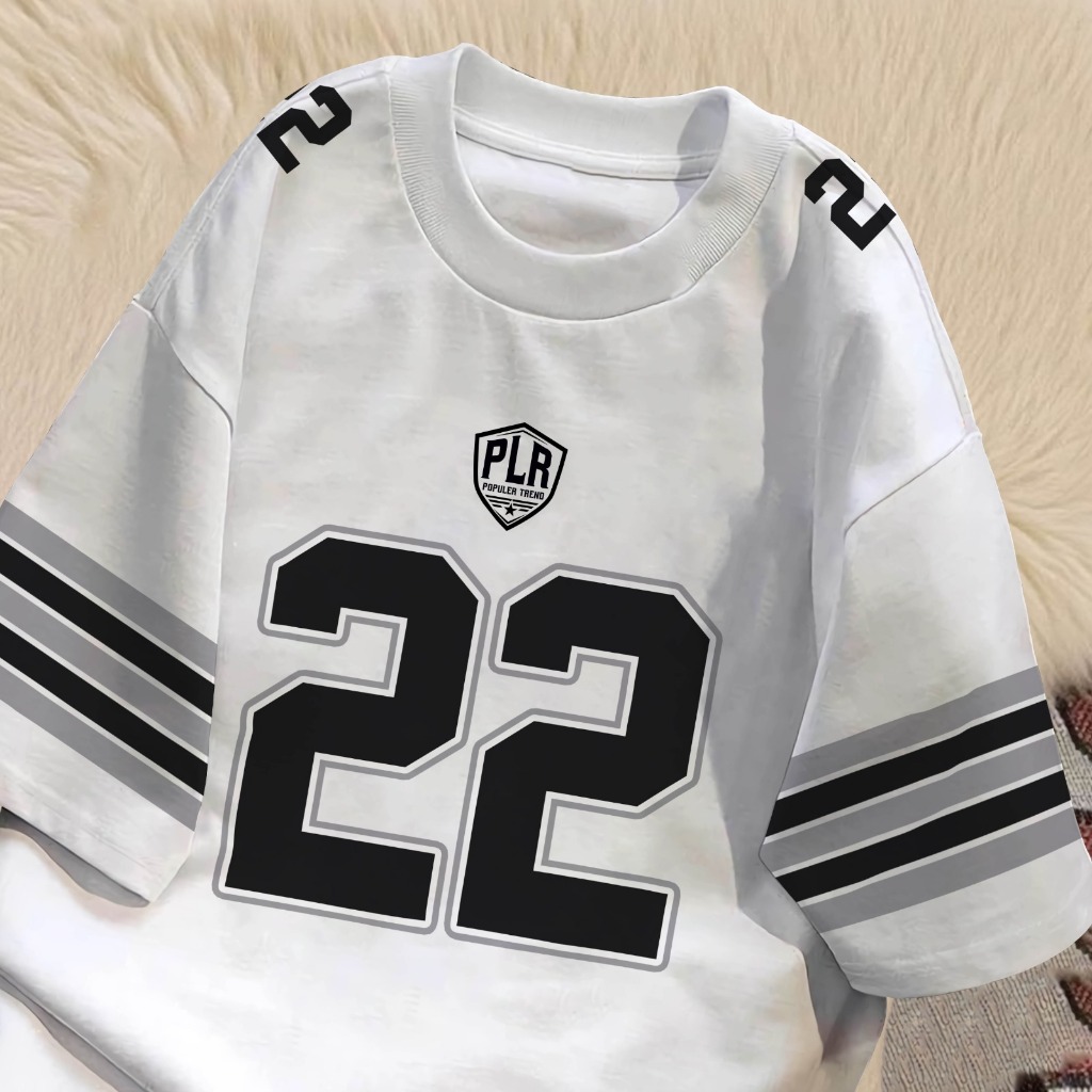 Baju Kaos Tshirt OVERSIZE Motif Jersey Number 22 Unisex Shirt Premium Cotton BS