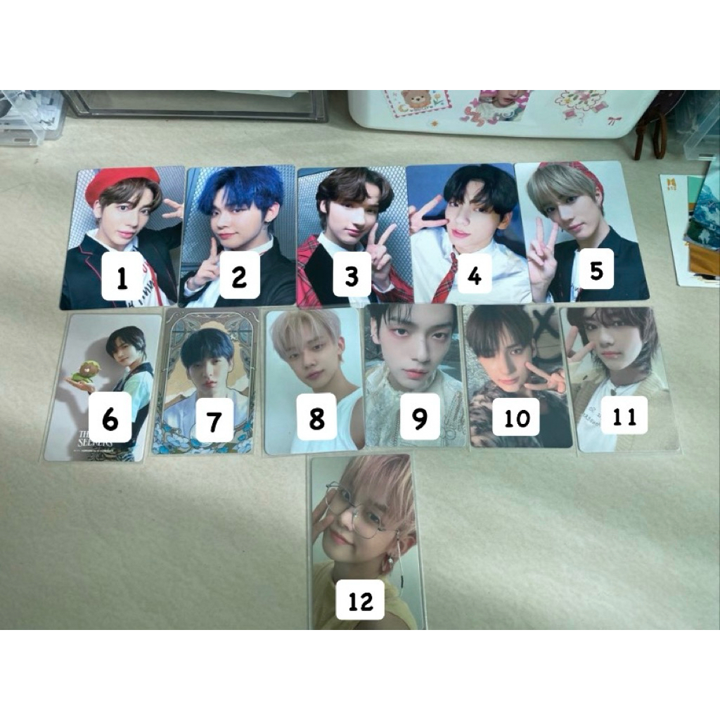 WTS PHOTOCARD TXT OFFICIAL pc yeonjun soobin beomgyu taehyun kai ready ina murah lightstick thursday