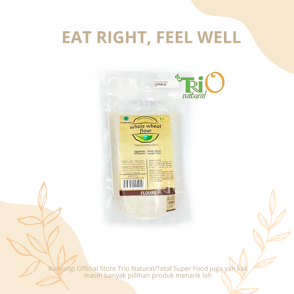

TRIO NATURAL Whole Wheat Flour / Tepung Gandum Utuh
