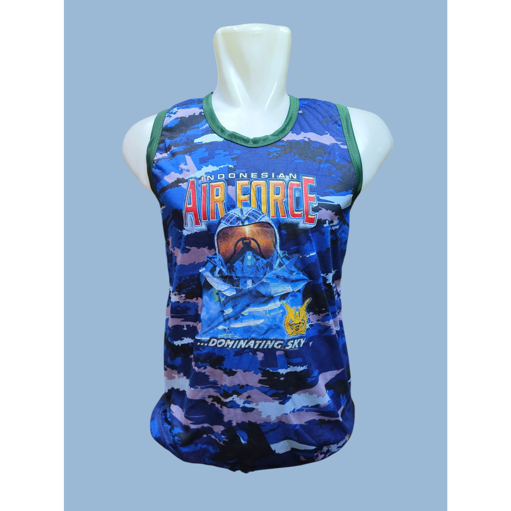 Singlet Loreng TNI AU (2) | Singlet Loreng AURI - Singlet Loreng - Dalaman Angkatan Udara - Singlet 