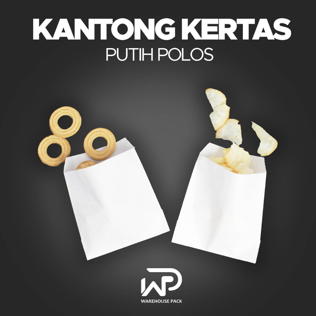 

( 50 Pcs ) Kantong Kertas Putih V Bottom | Kantong Kertas Gorengan | Kraft Bag Pembungkus Kentang Tela Tela Keripik Wadah Jajan Makanan