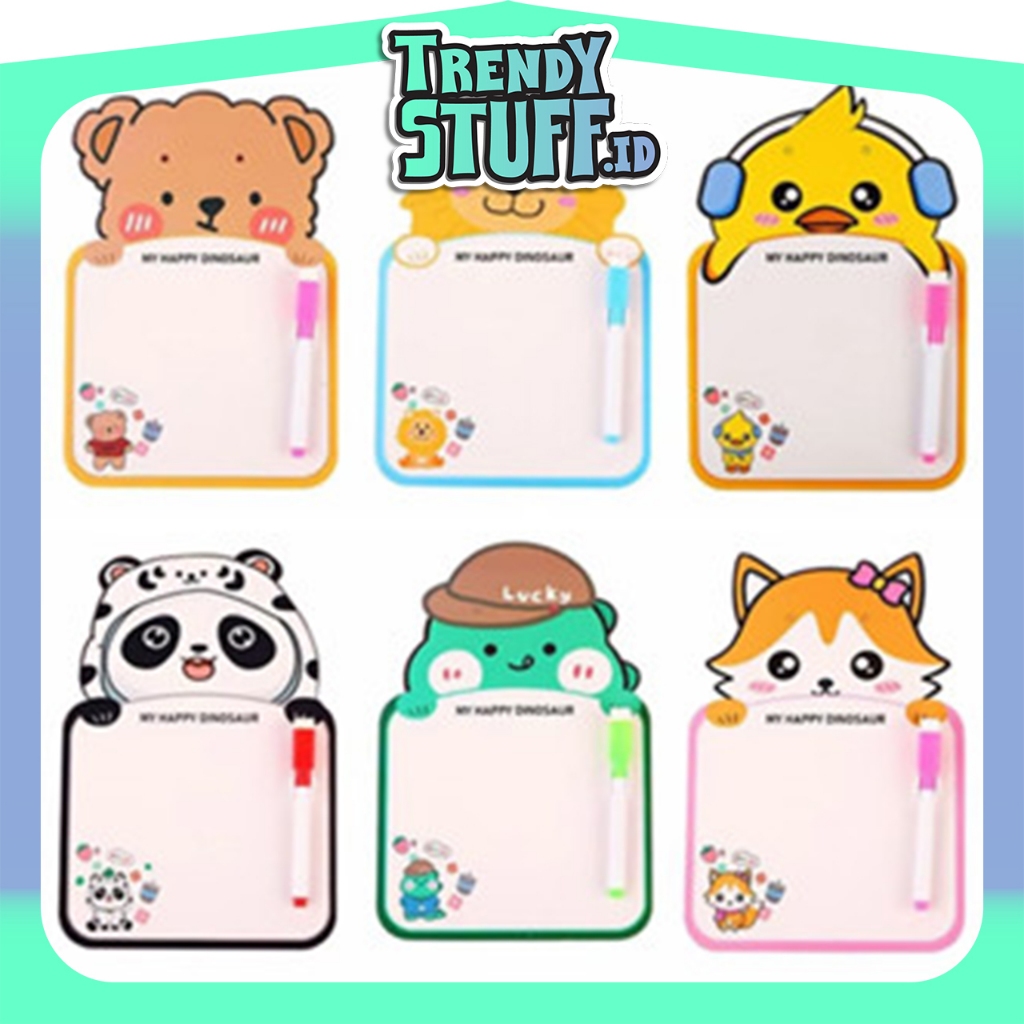 

TrendyStuff.id Papan Tulis Mini Anak Karakter Lucu / Papan Tulis Anak Free Spidol Bisa Dihapus Dan Tali Gantung / Papan Tulis Mini R1242