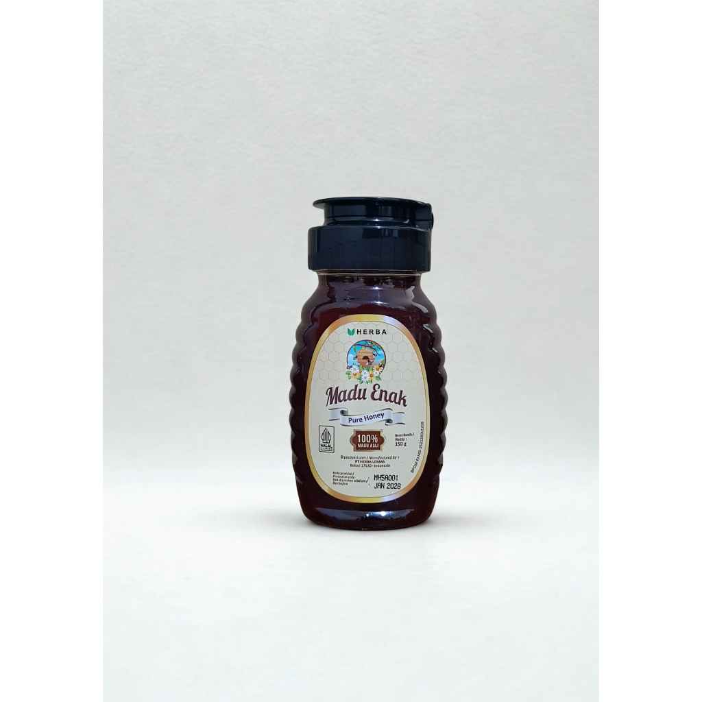 

madu enak pure honey 100% madu asli berat bersih 350 g/150 g