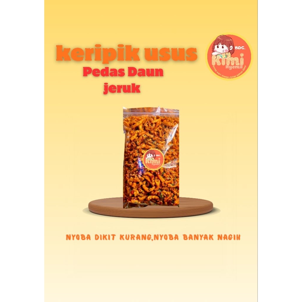 

usus crispy pedas Daun jeruk